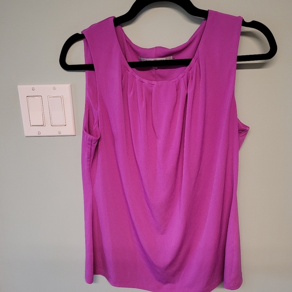 L Purple Work Blouse. - Picture 1 of 3